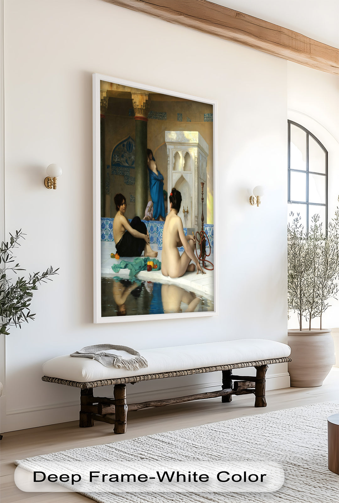 Serenity of the Harem Bath – Orientalist Renaissance Oil Painting