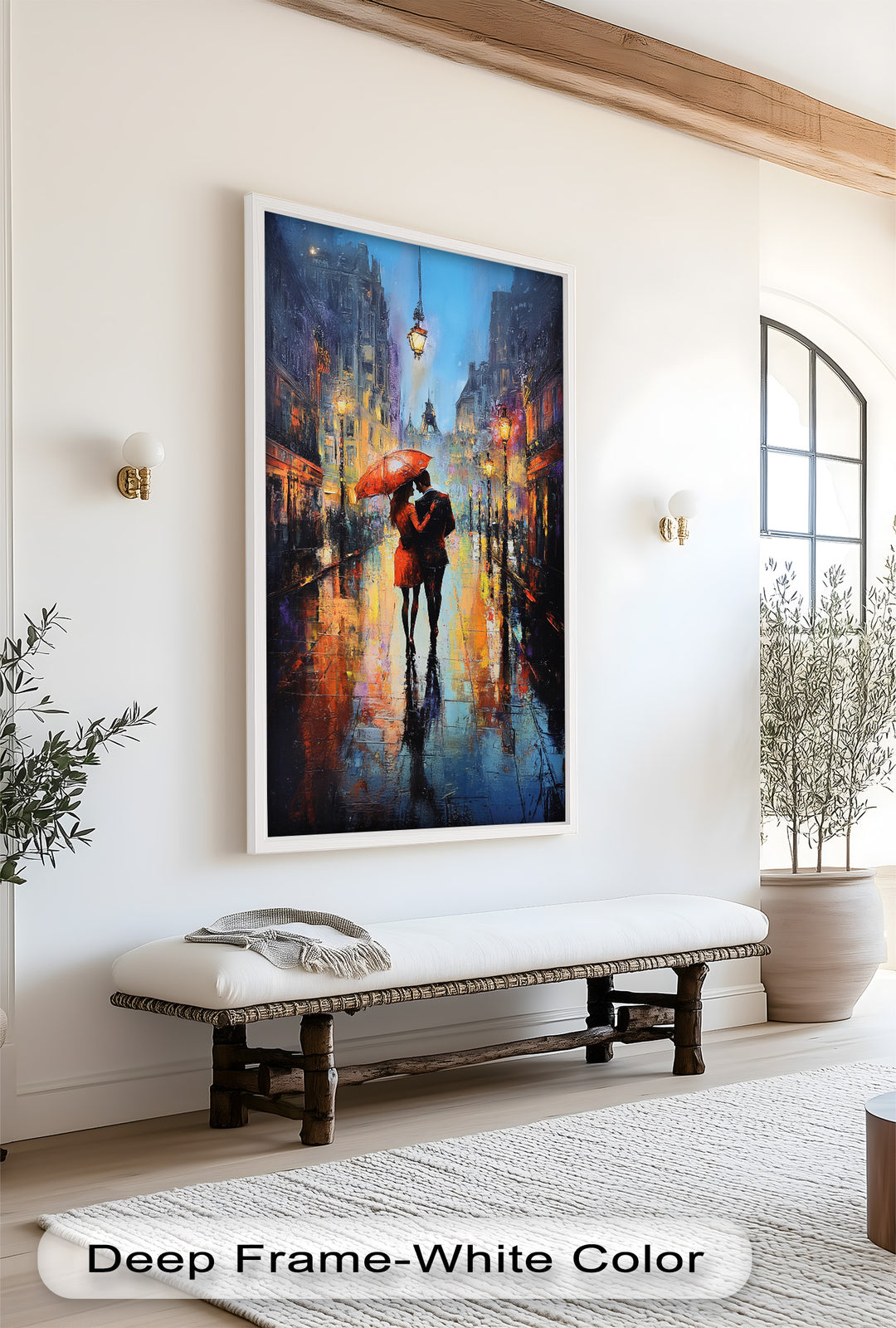 Parisian Embrace – Love Oil Painting