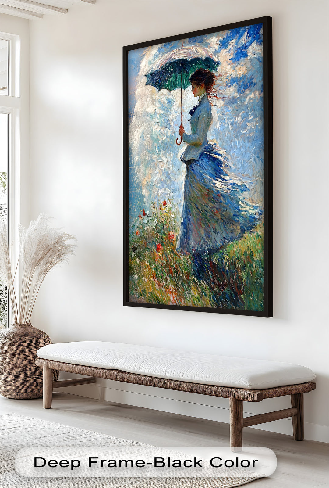 Lady in the Breeze – Impressionist Oil Painting