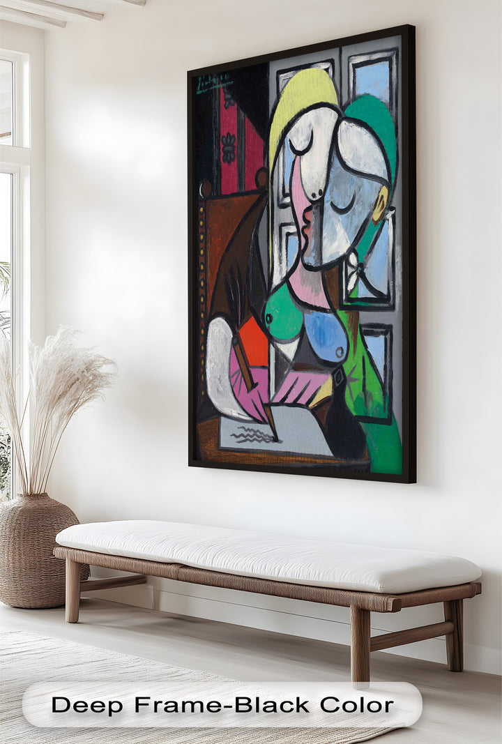 The Letter – Woman Writing at Window Picasso Oil Painting