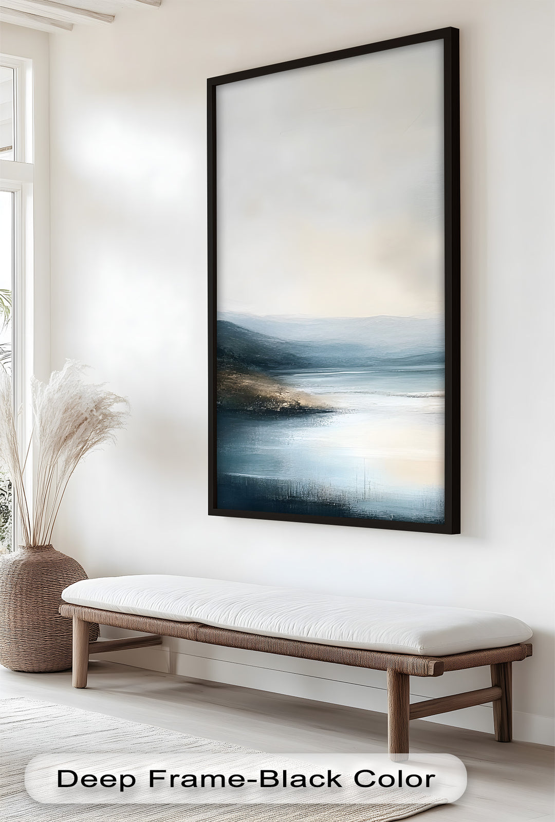 Ideal for contemporary or Scandinavian-inspired decor, this painting adds calm sophistication with its balanced palette and smooth gradients.

