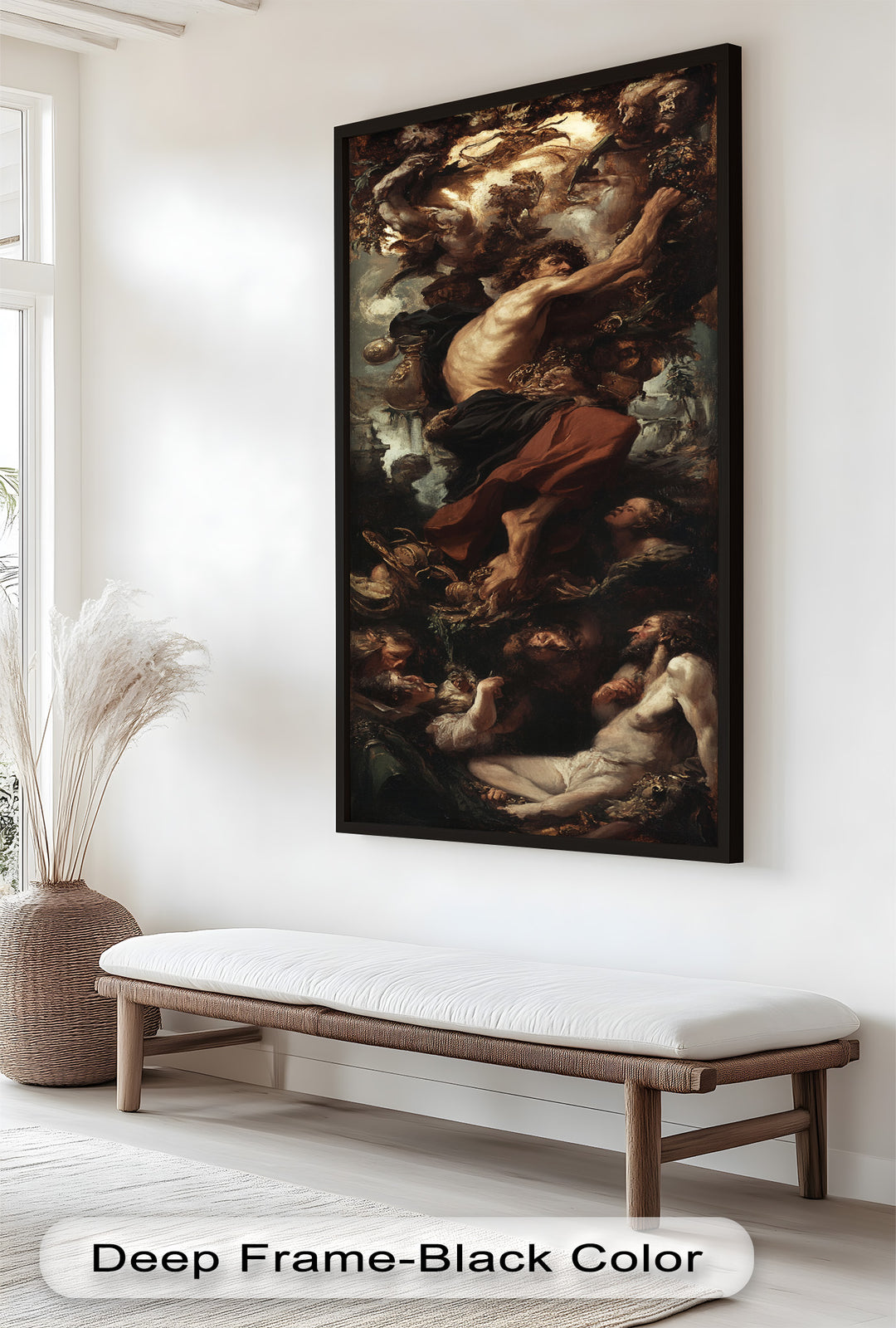 The Titan’s Ascent – Baroque Mythological Oil Painting