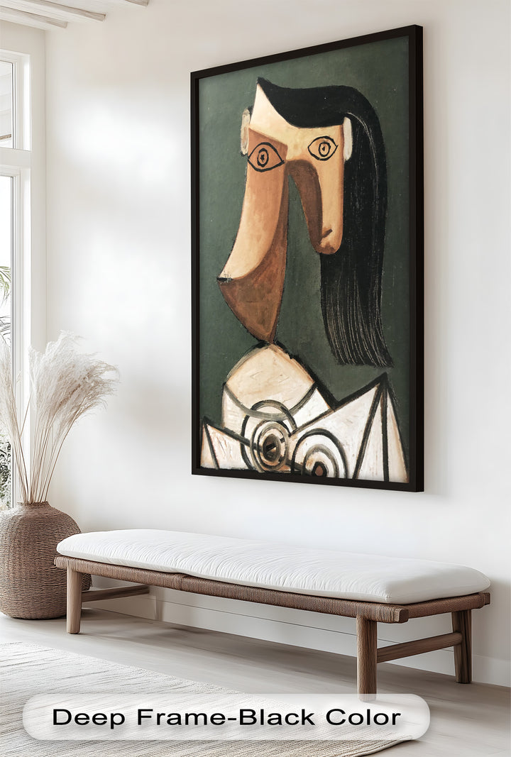Woman with Curved Nose – Abstract Cubist Picasso Oil Painting