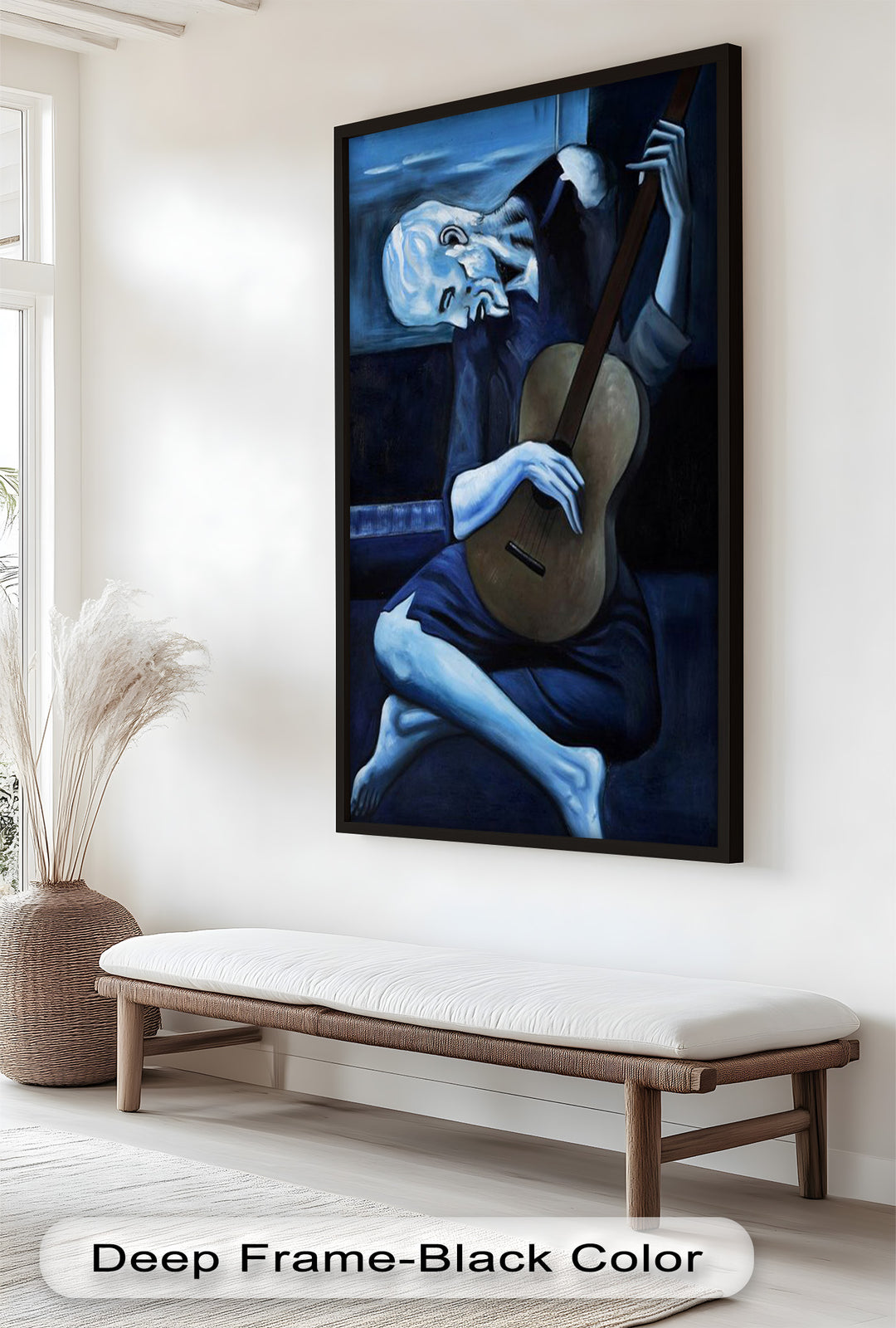 Melancholy Strings – Blue Period Picasso Oil Painting