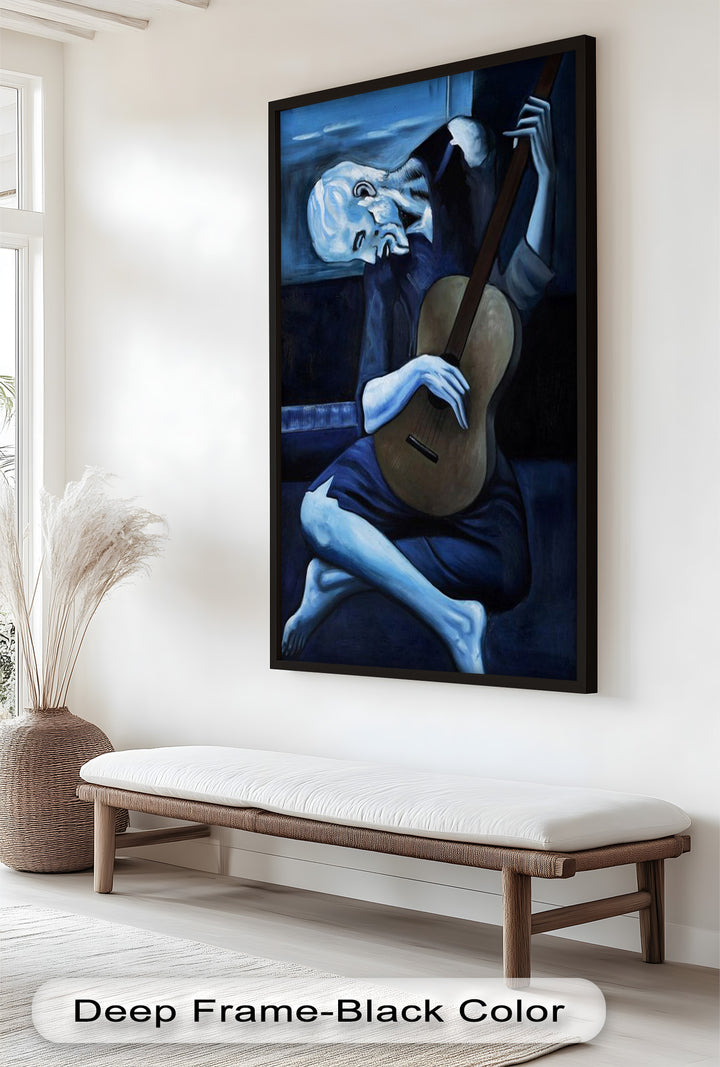 Melancholy Strings – Blue Period Picasso Oil Painting