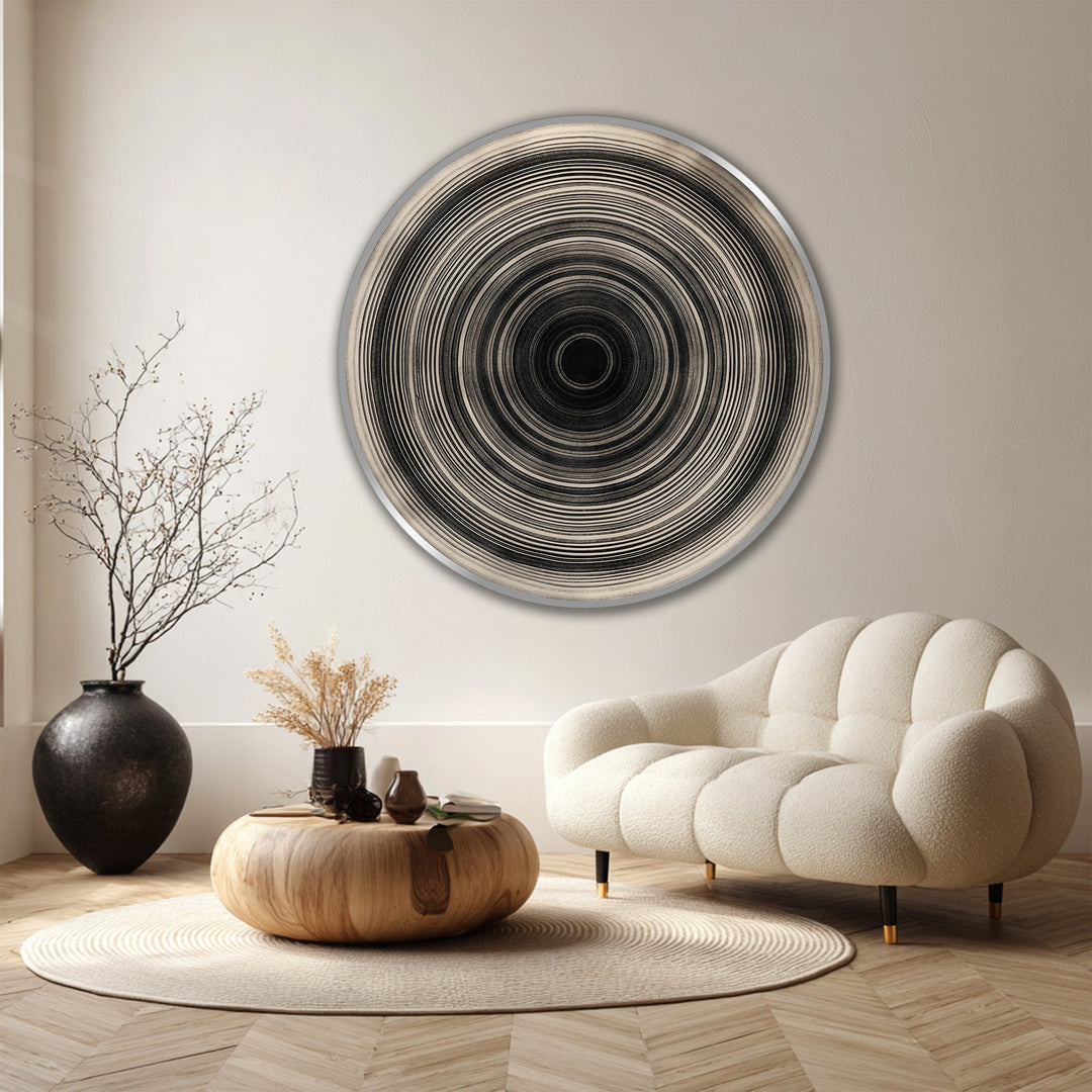 concentric ring wall décor