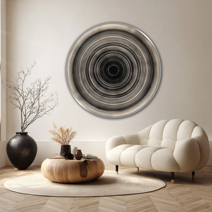concentric ring wall décor