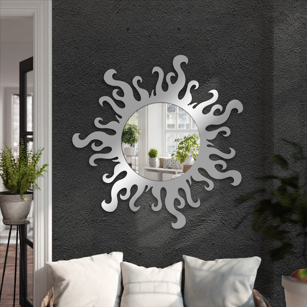 Contemporary hallway mirror wall decor