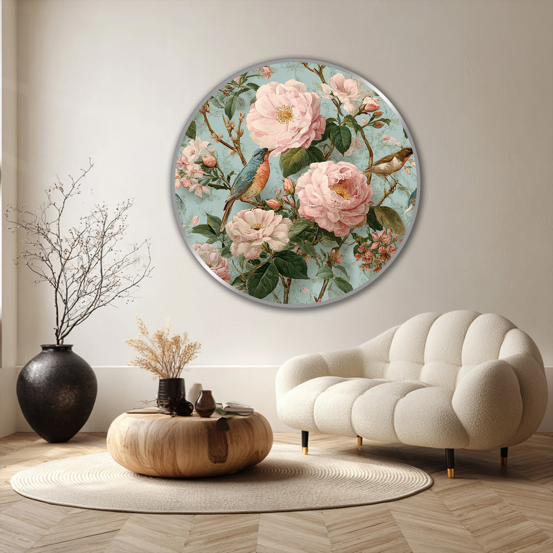 nature inspired circular painting