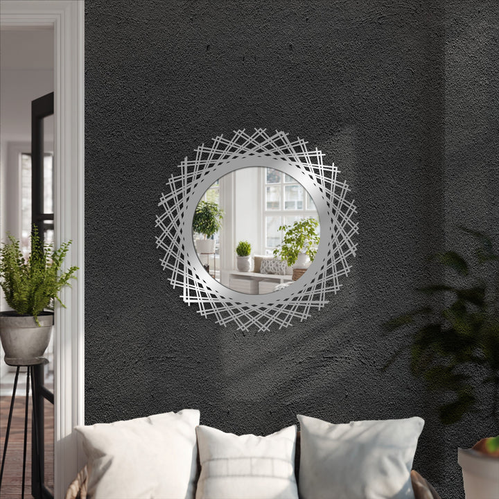 Contemporary hallway mirror wall decor