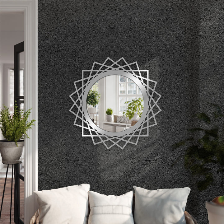 Contemporary hallway mirror wall decor