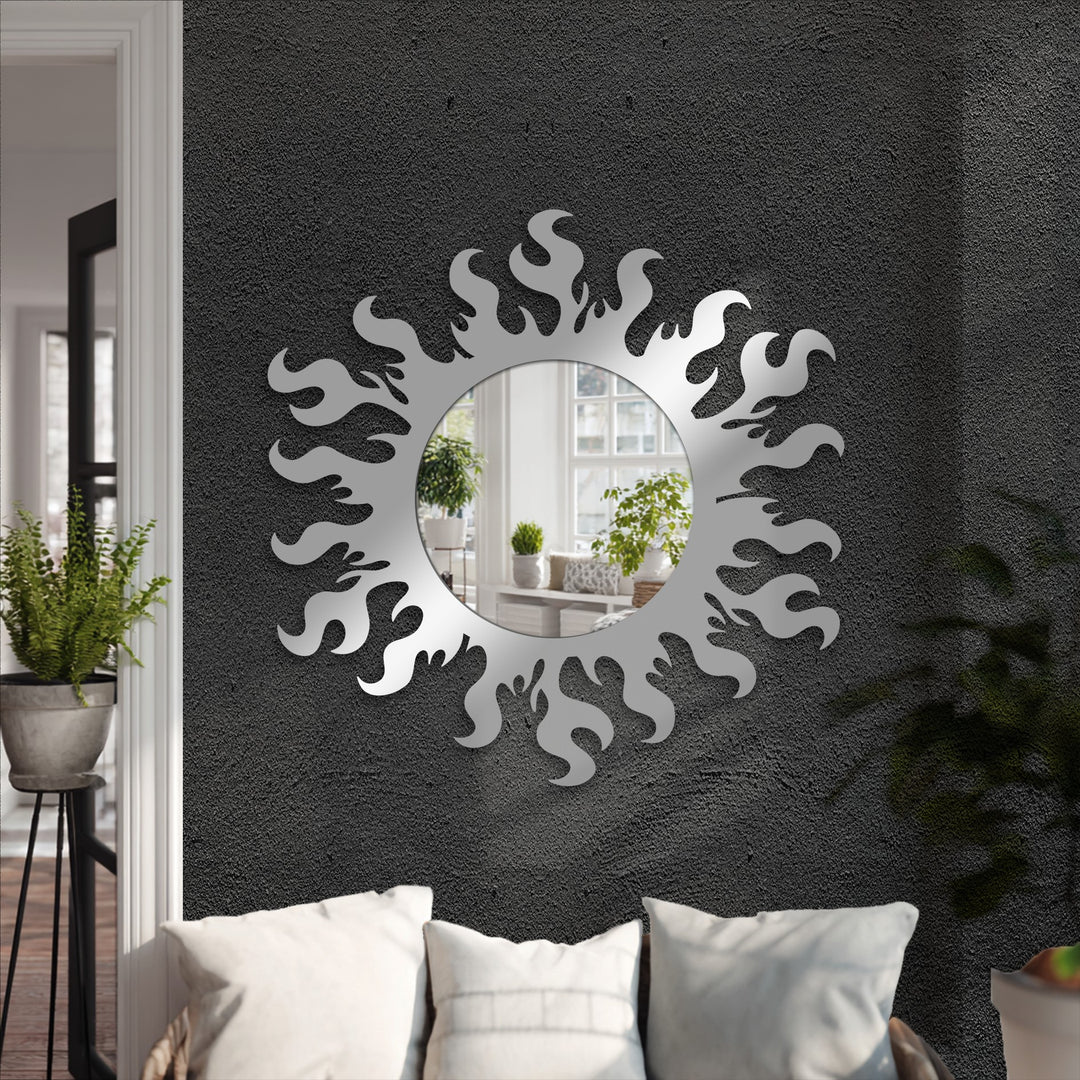 Statement mirror wall decor centerpiece
