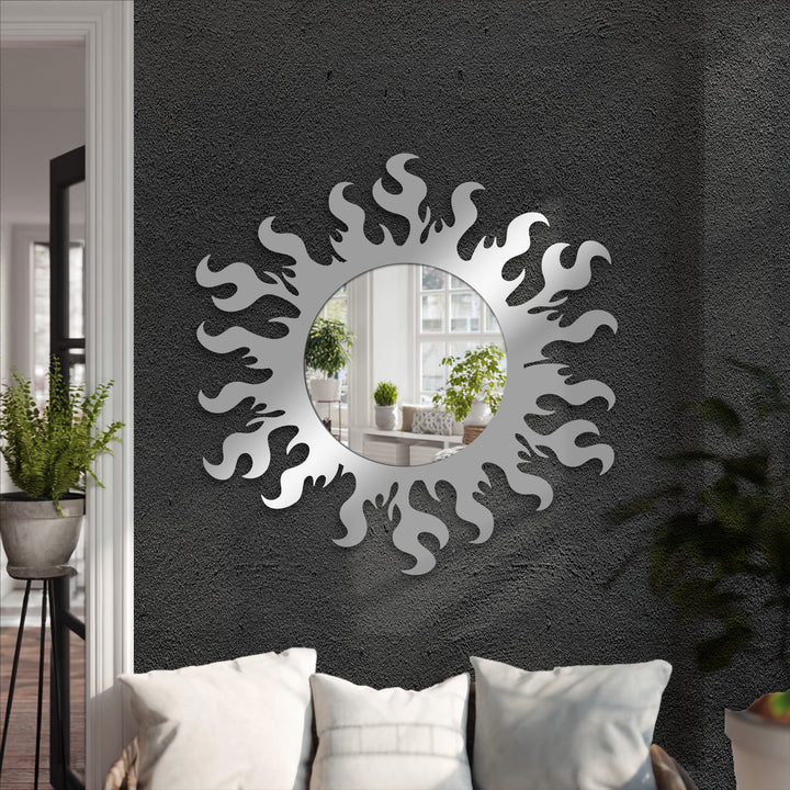Statement mirror wall decor centerpiece