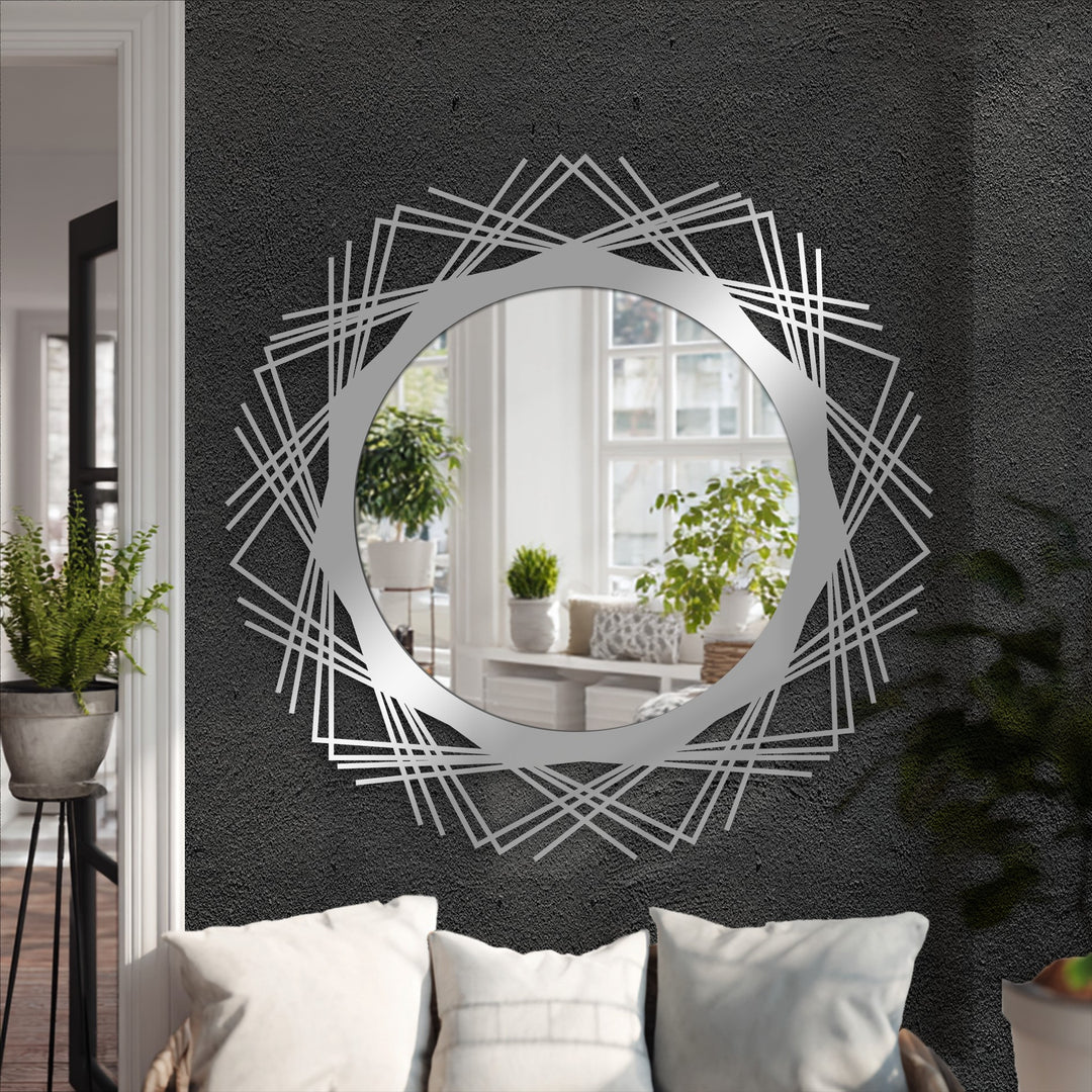 Contemporary hallway mirror wall decor