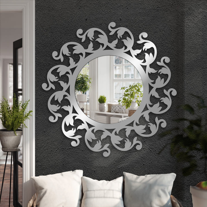 Contemporary hallway mirror wall decor