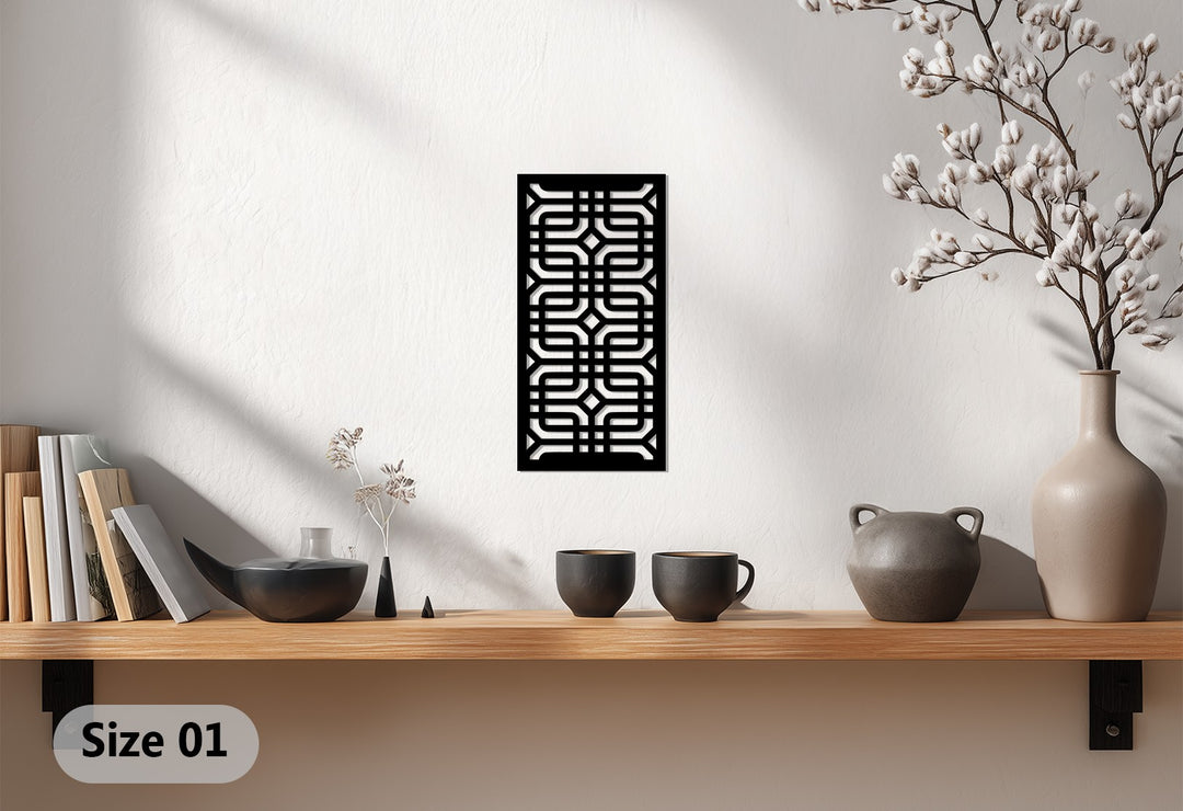 Labirinto infinito – Geometrico moderno Decorazioni Murali in Metallo