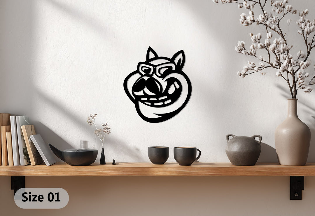 Modern pet metal wall decoration