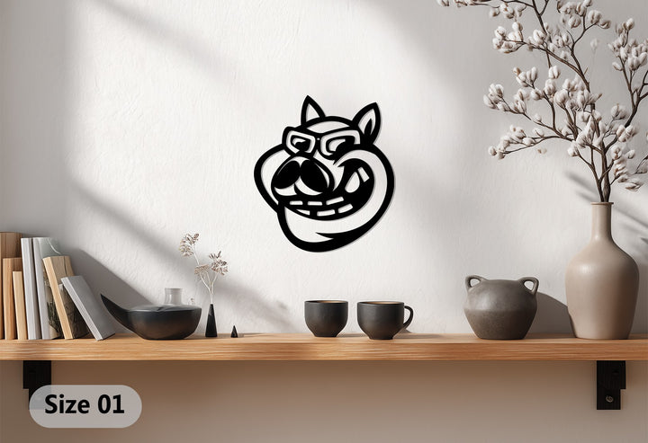 Modern pet metal wall decoration