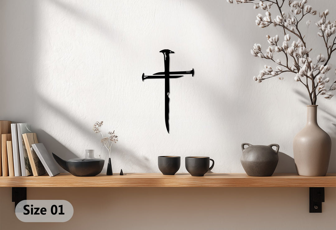 Nail Cross – Powerful Christian Metal Wall Art