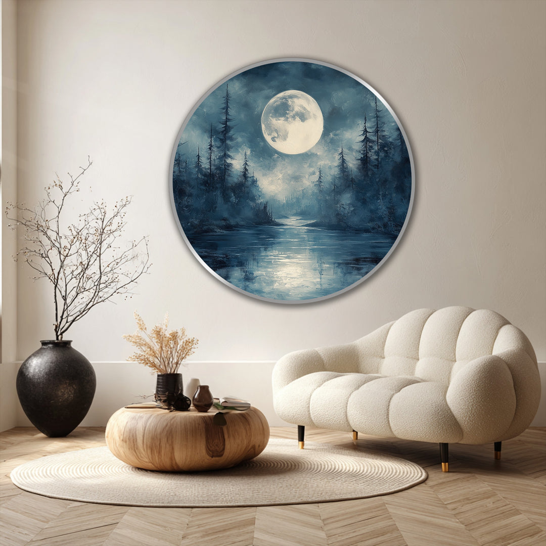 Silencio a la luz de la luna – Ronda nocturna en el bosque místico Cuadro al óleo