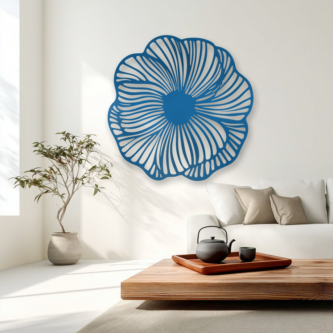 Abstract Floral Metal Wall Art – Modern Organic Wall Decor