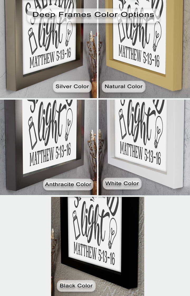 Salz und Licht – Ölgemälde christlicher Schrift