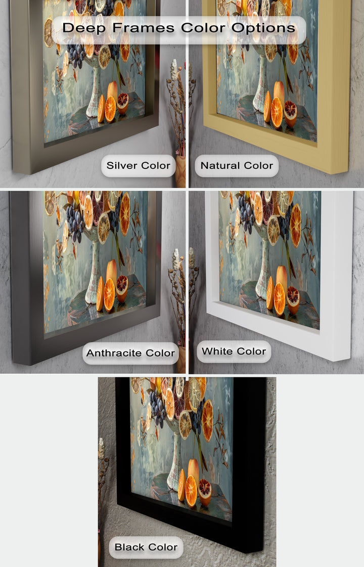 Grapes and Citrus Harmony – Decorative Still Life Food Painting