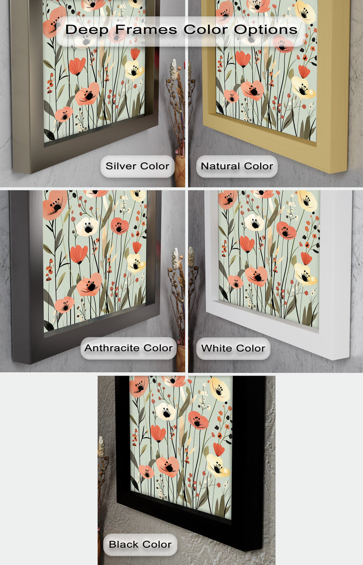 Wild Meadow Whispers – Boho Blumen Ölgemälde