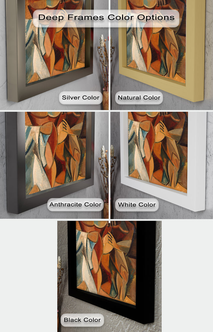 Embrace in Earth Tones – Picasso Oil Painting