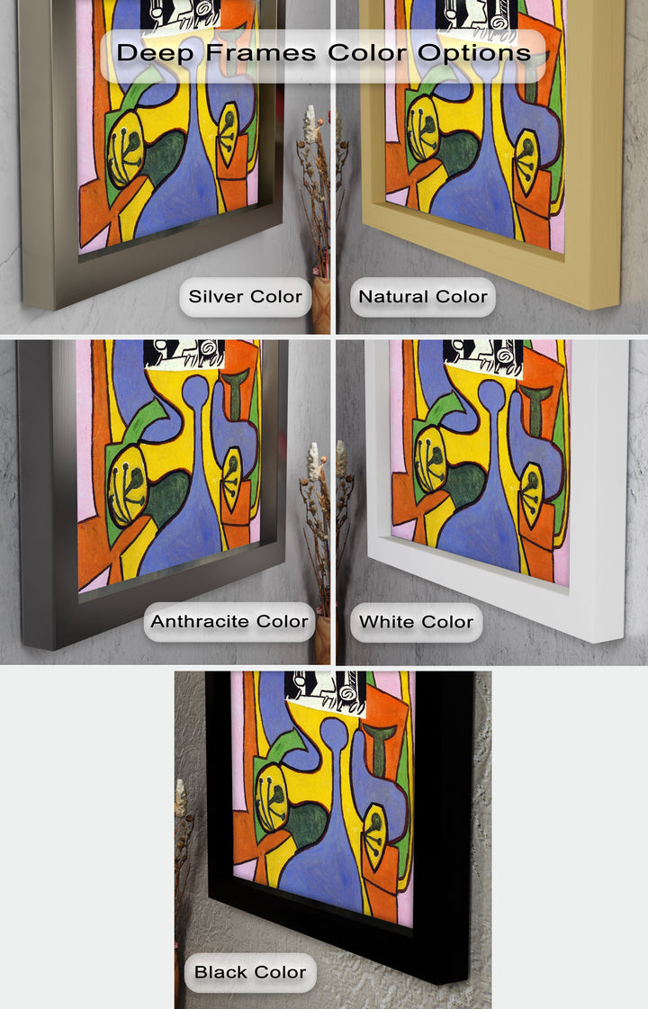 The Mask of Form – Bold Geometric Expression Picasso Oil Painting