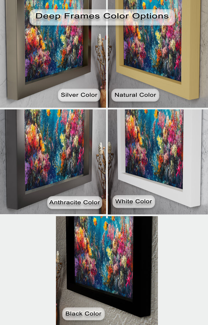 Coral Reef with Tropical Fish – Animal Oil Painting