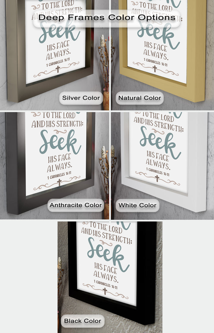 Seek His Face Always – 1 Chronicles 16:11 Oil Painting