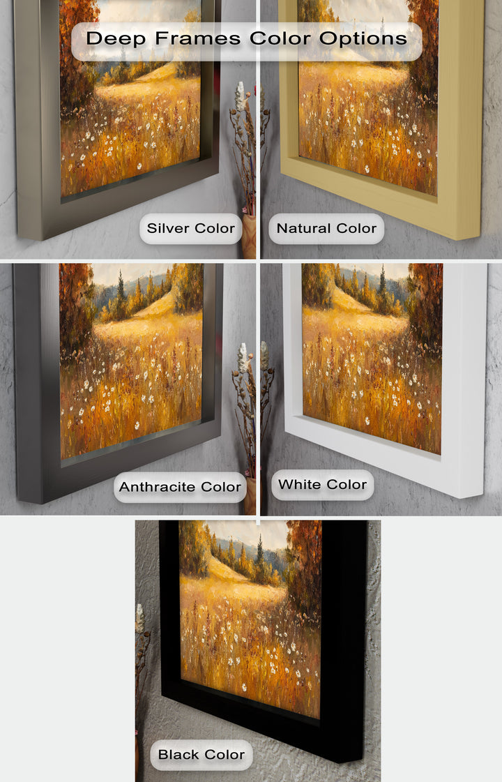 Autumnal Landscape – Tranquil Fall Scene in Oil Paintings