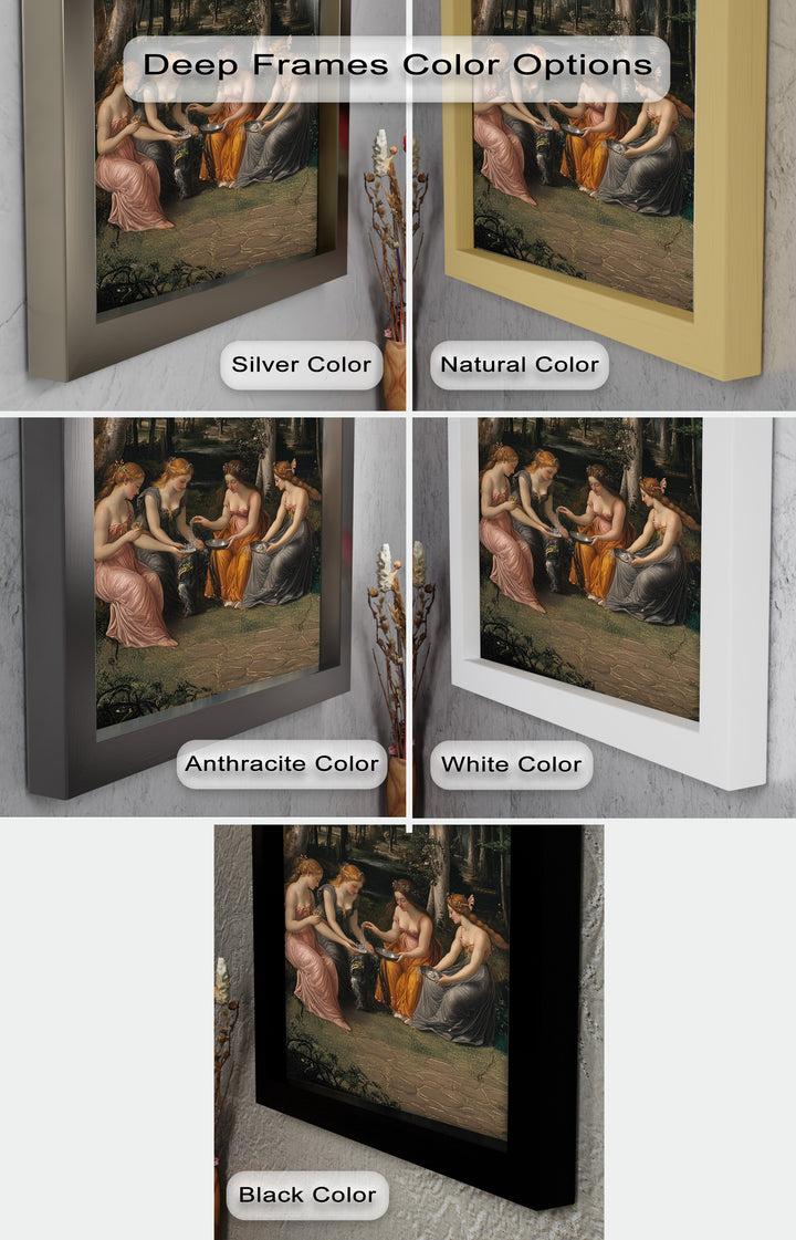 Forest Nymphs at the Spring – Mythical Gathering Oil Painting