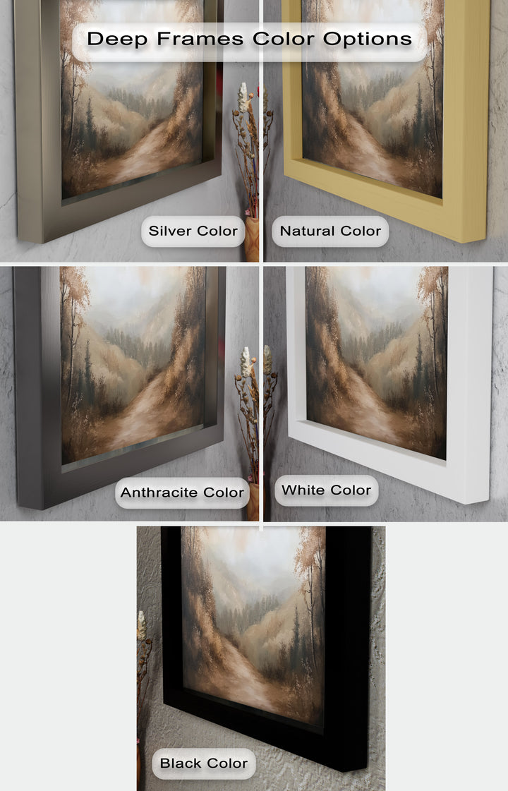Forest Path – Framed Landscape Oil Painting