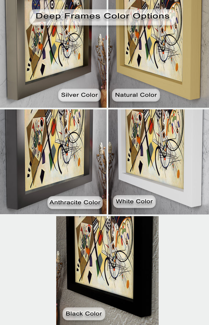Kandinsky Komposition VIII – Abstraktes geometrisches Ölgemälde