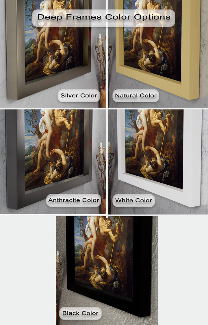 The Seizure of Beauty by Time – Mythological Renaissance Nude Oil Painting