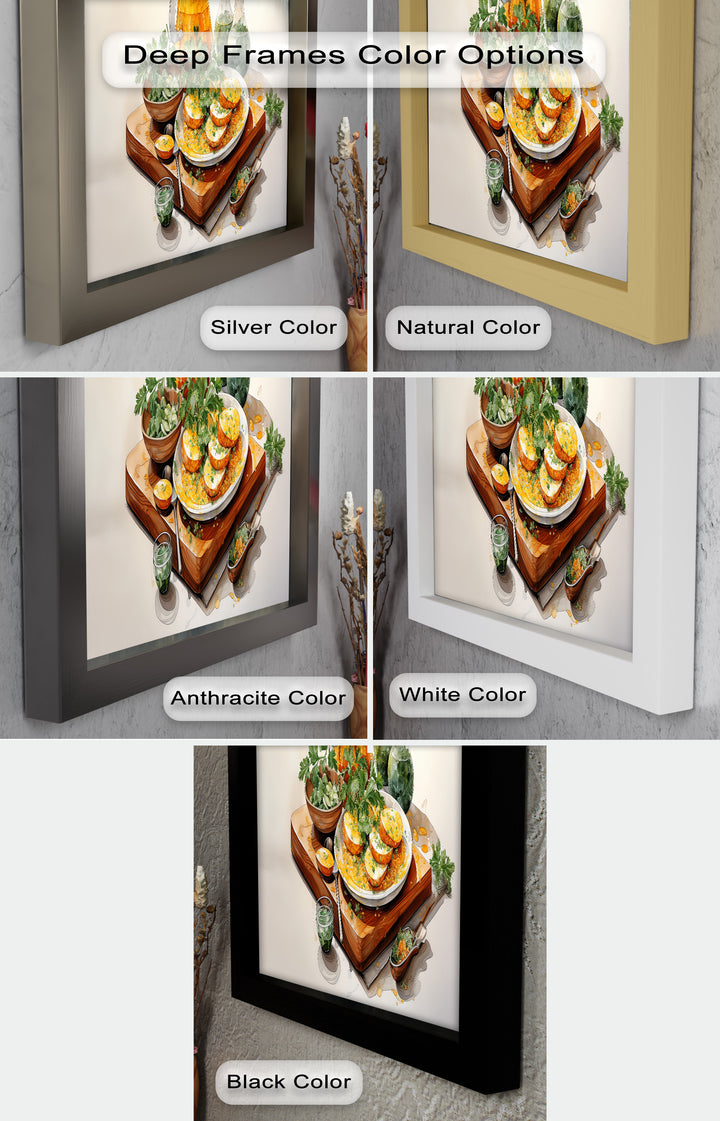 Golden Herb Delight – Rustic Food Still Life Painting