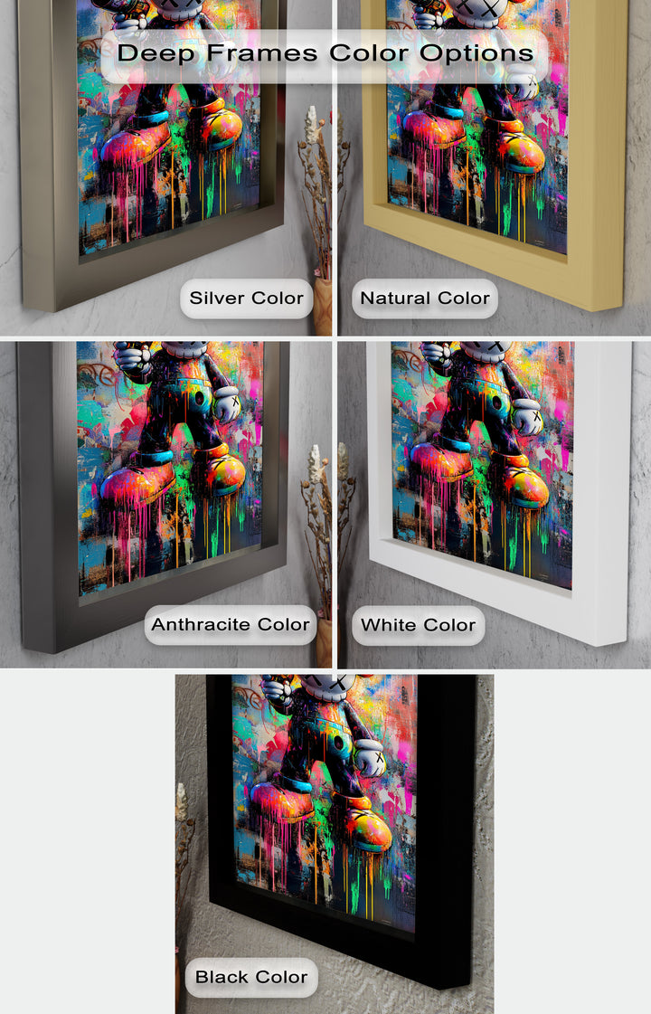 KAWS Street Blaster – Graffiti Pop Oil Painting
