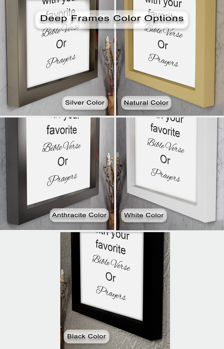 Custom Bible Verse Wall Art – Personalized Oil Painting