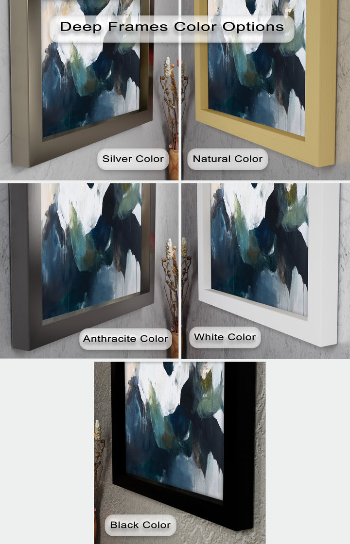 Eclipsed Range – Bold Mountain Shadows Abstract Oil Painting