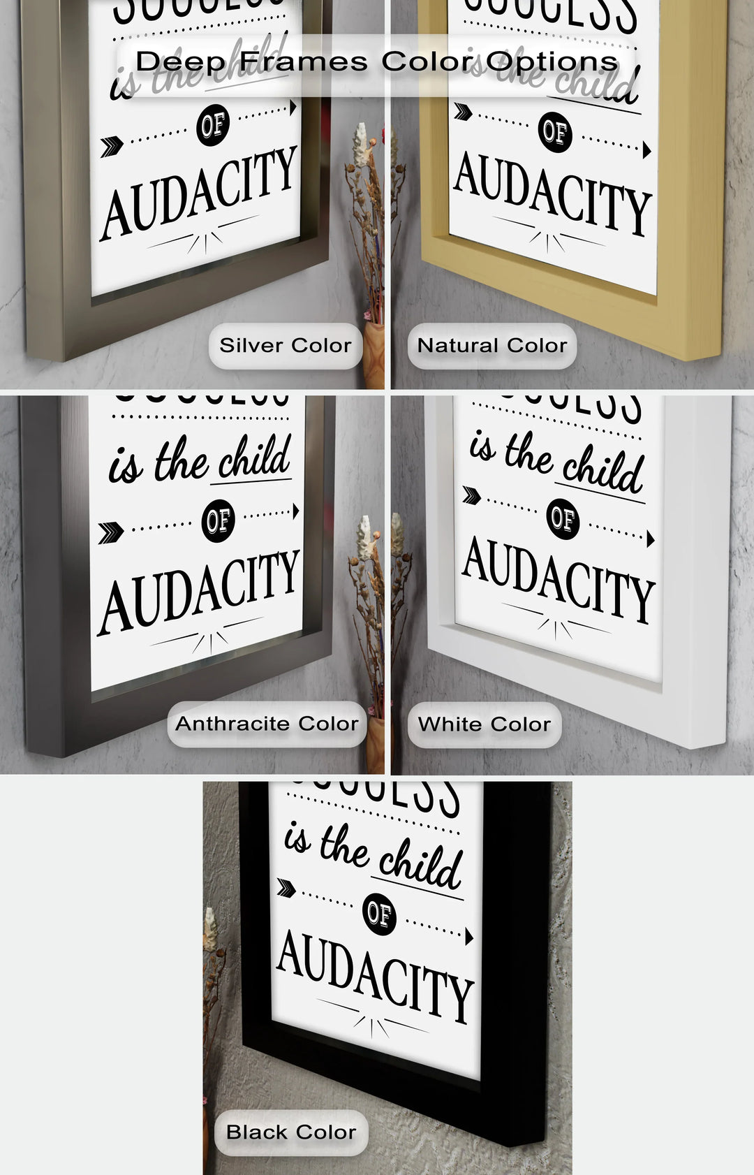Success Is the Child of Audacity – Modern Oil Painting - MyPhotoStation