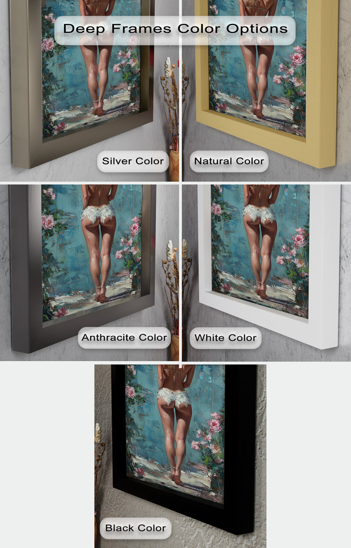 Garden Muse – Romantic Floral Nude Oil Painting