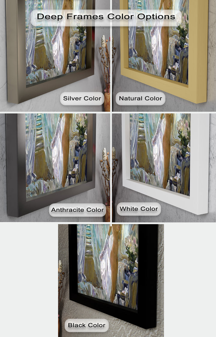 Whispers of Morning Light – Romantic Nude Interior Oil Painting