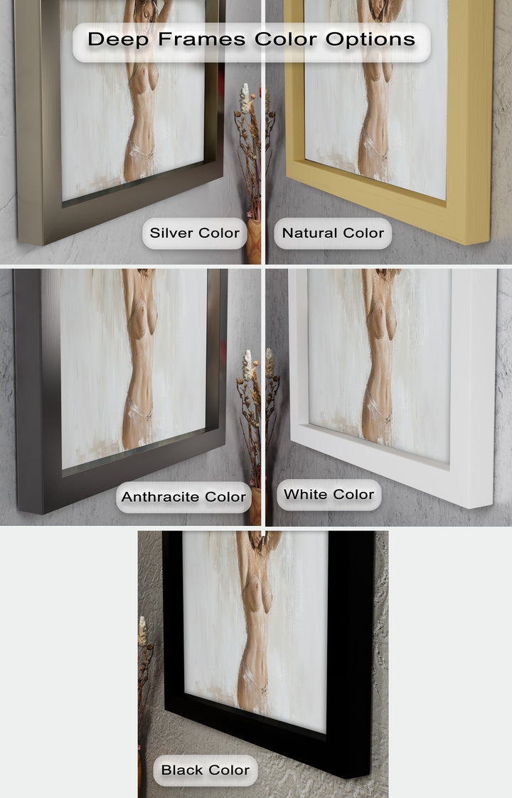 Still Grace – Serene Nude in Soft Neutral Oil Painting