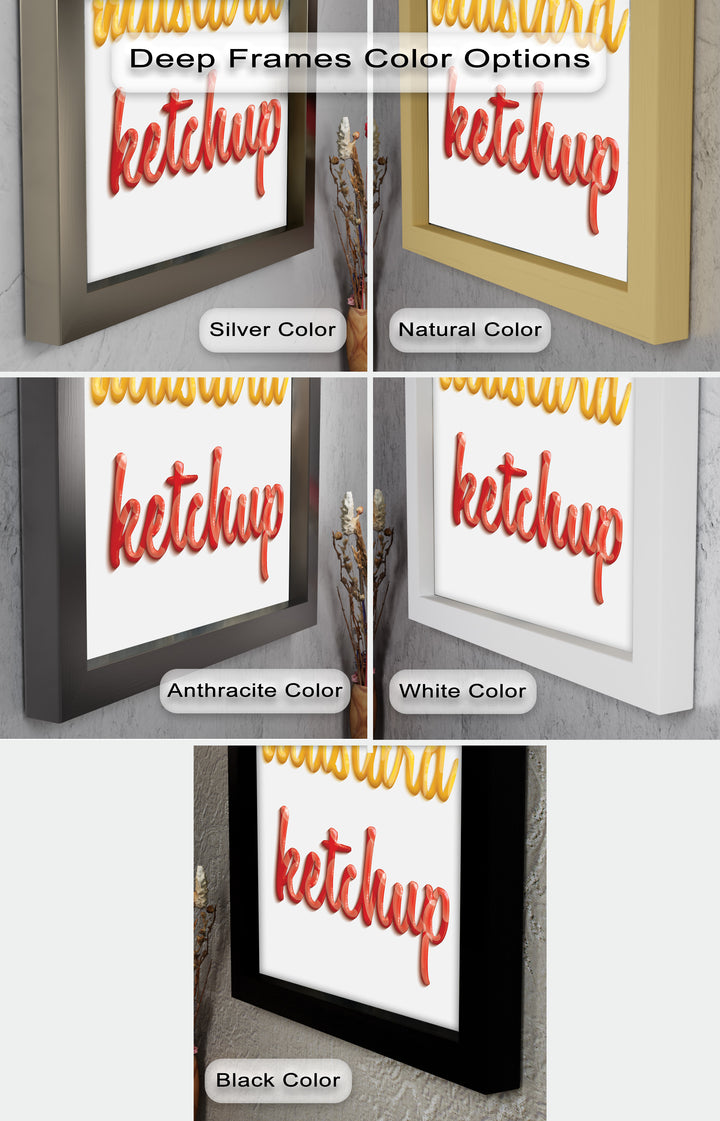 Mustard & Ketchup – Typography Oil Painting
