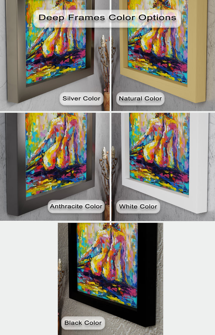 Radiant Reverie – Colorful Nude Impressionist Oil Painting