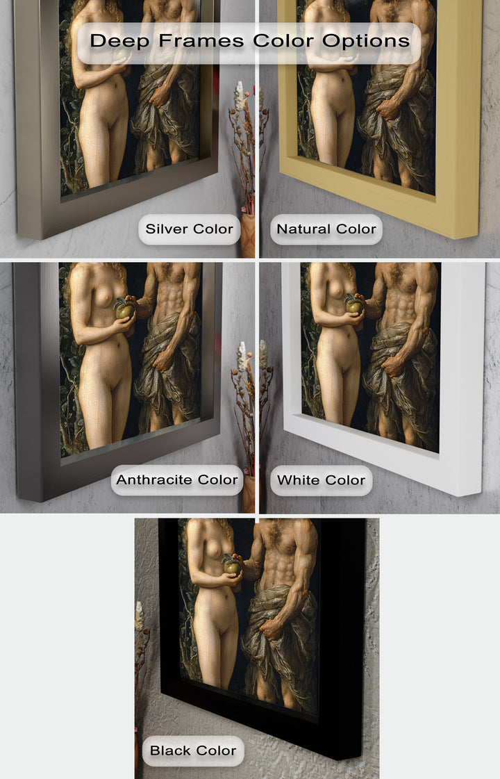 First Temptation – Adam and Eve Renaissance Oil Painting