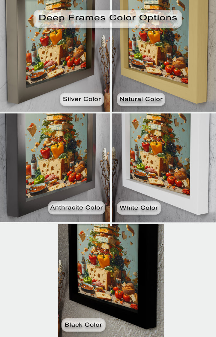 Cheese Tower Symphony – Explosives Gourmet-Fantasy-Food-Gemälde
