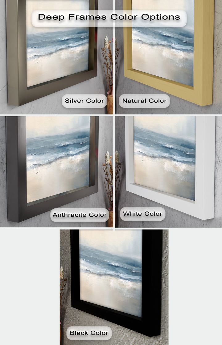 Ocean Wall Art - Minimalist Seascape Oil Painting